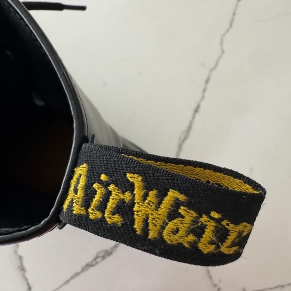 Dr. Martens Black Boots with Yellow Stitching - Picture 8 of 9